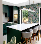 York Miriam Grey Tropical Wallpaper