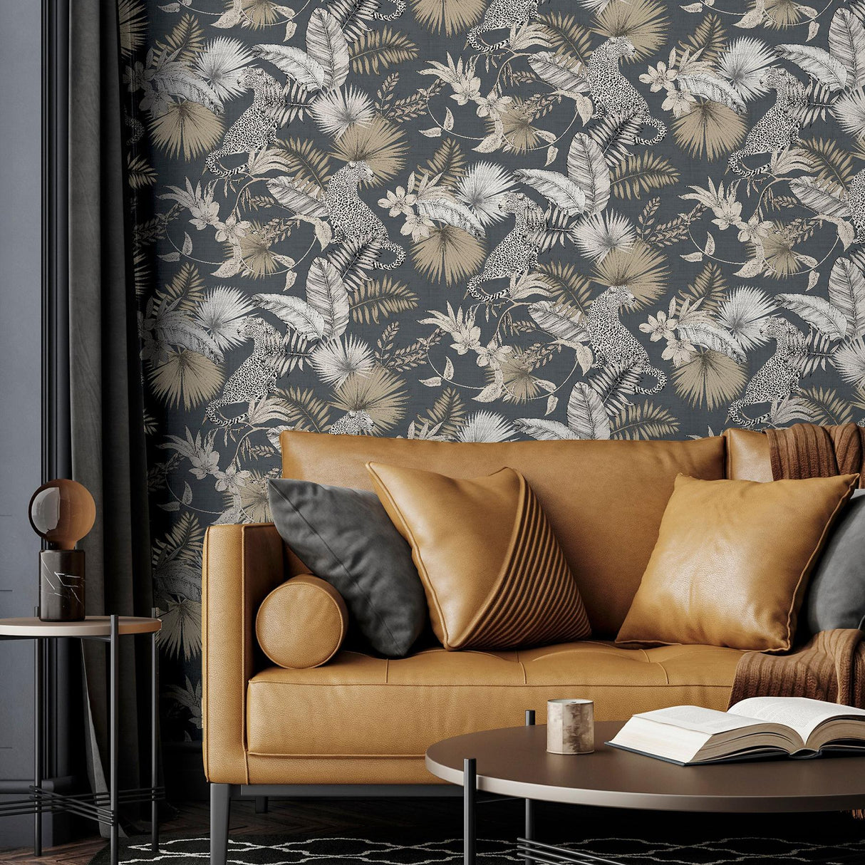 York Maude Neutral Tropical Wallpaper