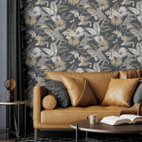York Maude Neutral Tropical Wallpaper