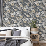 York Maude Neutral Tropical Wallpaper