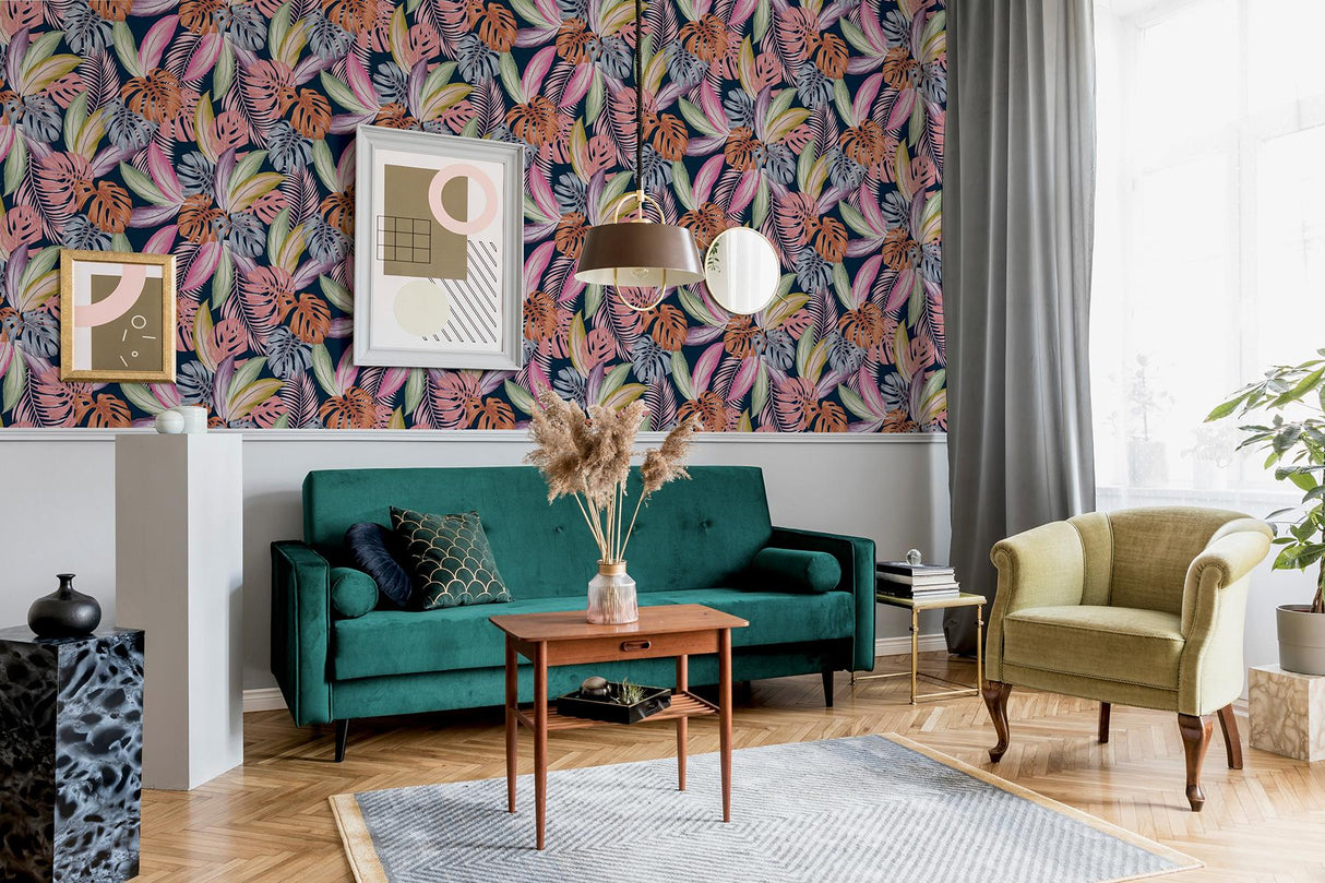 York Vivette Multicolor Hot Tropic Wallpaper