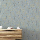 York Mayumi Yellow Birch Grove Wallpaper