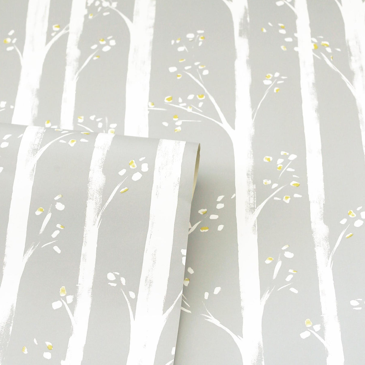 York Florence Grey Forest Wallpaper