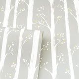 York Florence Grey Forest Wallpaper