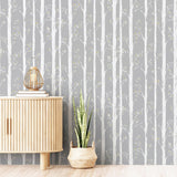 York Florence Grey Forest Wallpaper