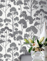 York Blanche Silver Trees Wallpaper