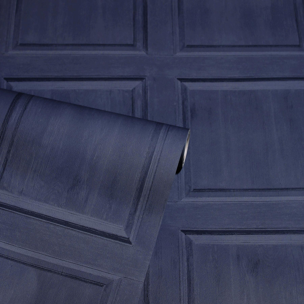 York Bellamy Navy Wooden Panel Wallpaper