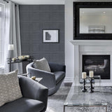 York Bellamy Charcoal Wooden Panel Wallpaper