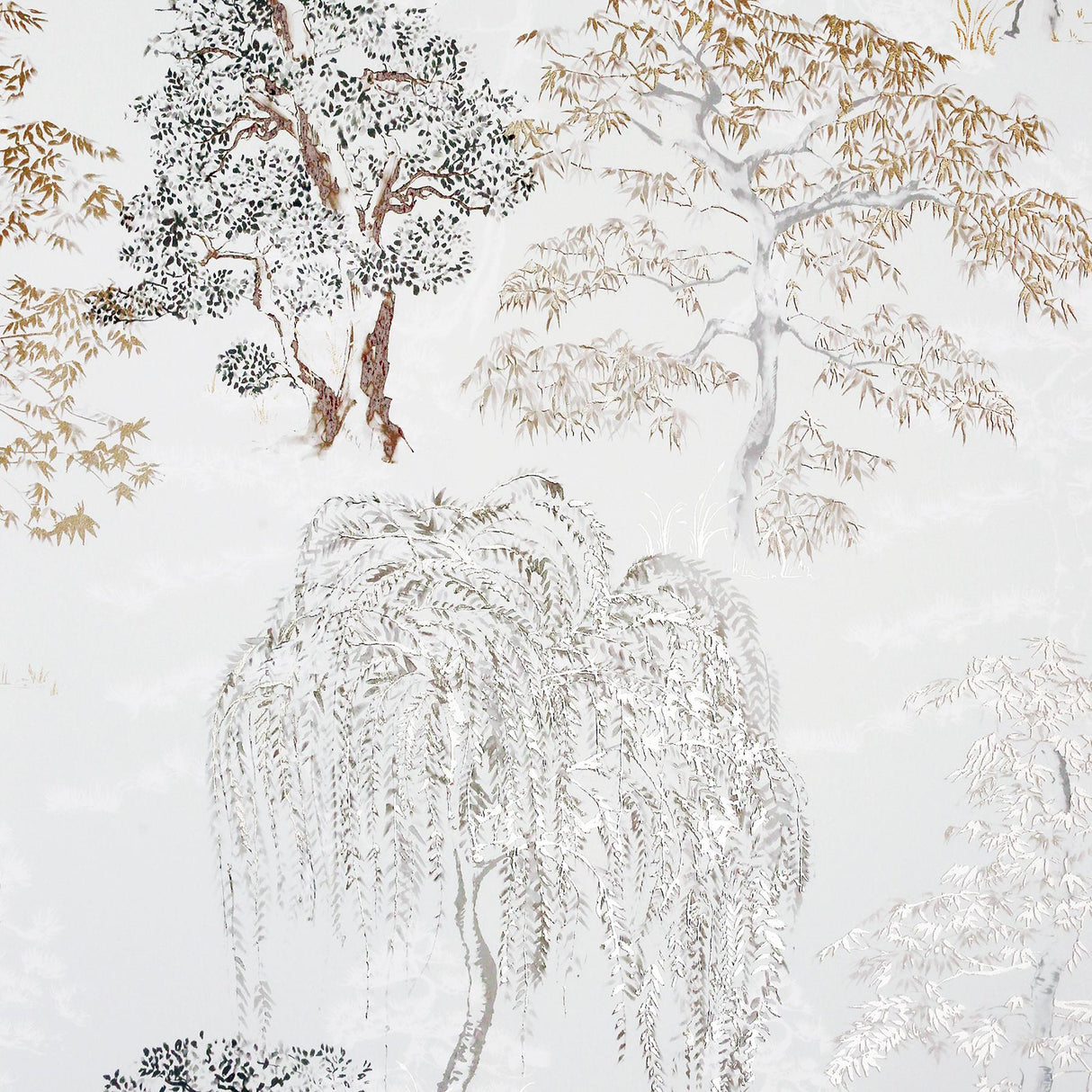 York Midori Neutral Trees Wallpaper