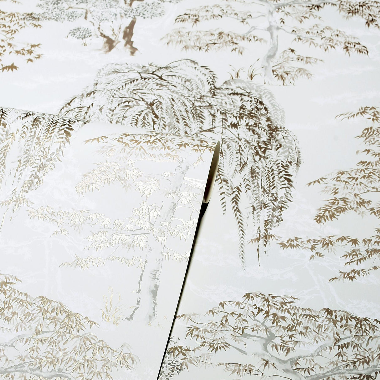 York Midori Neutral Trees Wallpaper