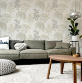York Midori Neutral Trees Wallpaper