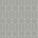 York Orson Grey Trellis Wallpaper