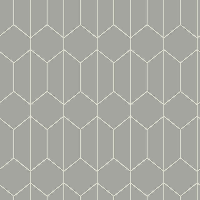 York Orson Grey Trellis Wallpaper