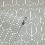 York Orson Grey Trellis Wallpaper