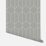York Orson Grey Trellis Wallpaper