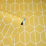 York Orson Yellow Trellis Wallpaper