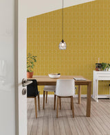 York Orson Yellow Trellis Wallpaper