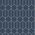 York Orson Navy Trellis Wallpaper