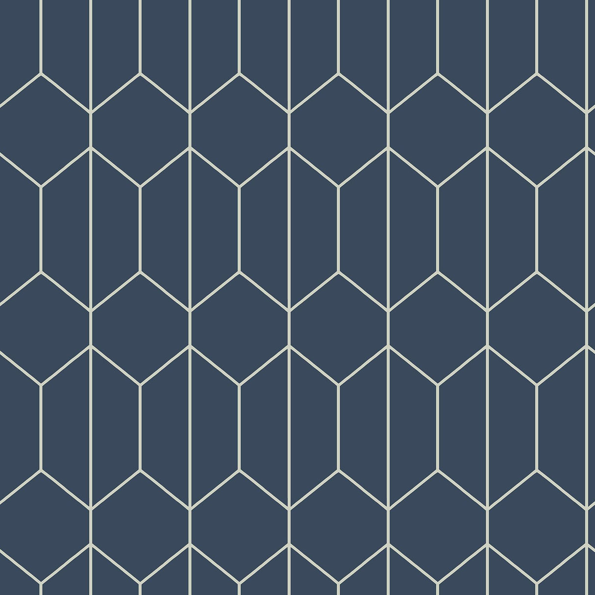 York Orson Navy Trellis Wallpaper
