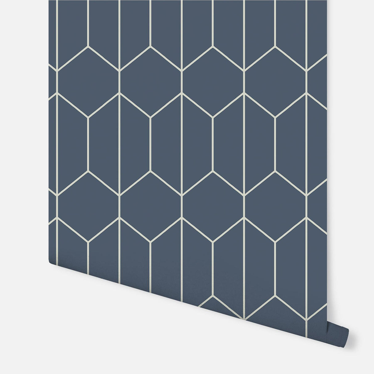 York Orson Navy Trellis Wallpaper