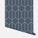 York Orson Navy Trellis Wallpaper