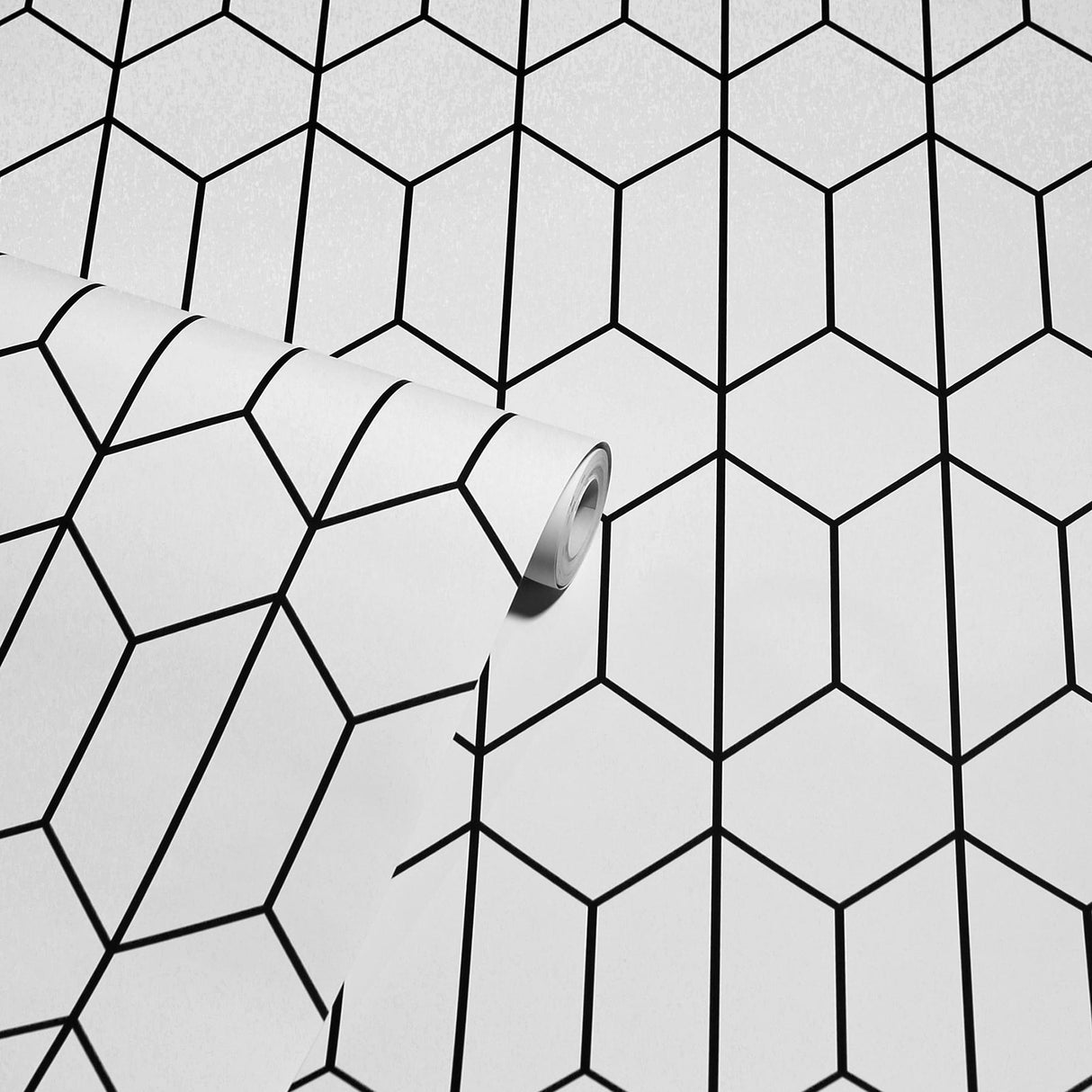 York Orson White Trellis Wallpaper
