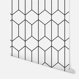 York Orson White Trellis Wallpaper