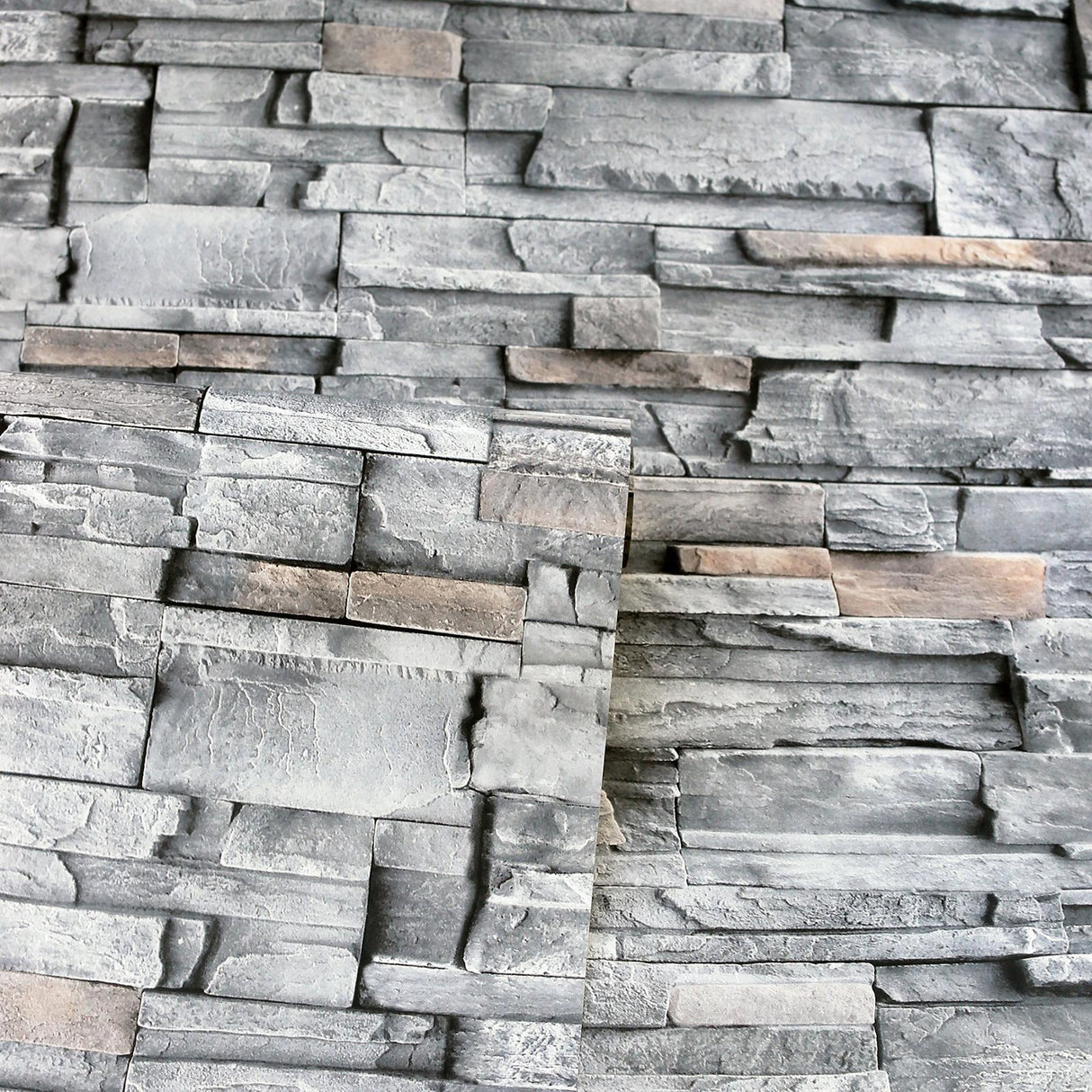 York Cornell Grey Slate Wall Wallpaper