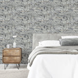 York Cornell Grey Slate Wall Wallpaper