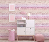 York Winifred Pink Ombre Brick Wallpaper