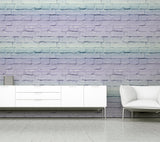 York Winifred Lavender Ombre Brick Wallpaper