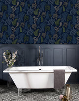 York Jerome Blue Botanical Wallpaper