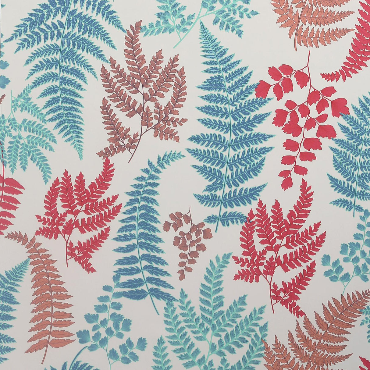 York Jerome Red Botanical Wallpaper