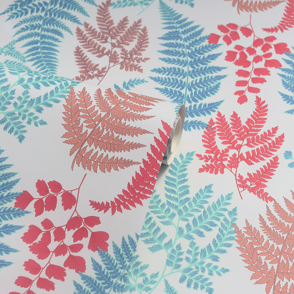 York Jerome Red Botanical Wallpaper