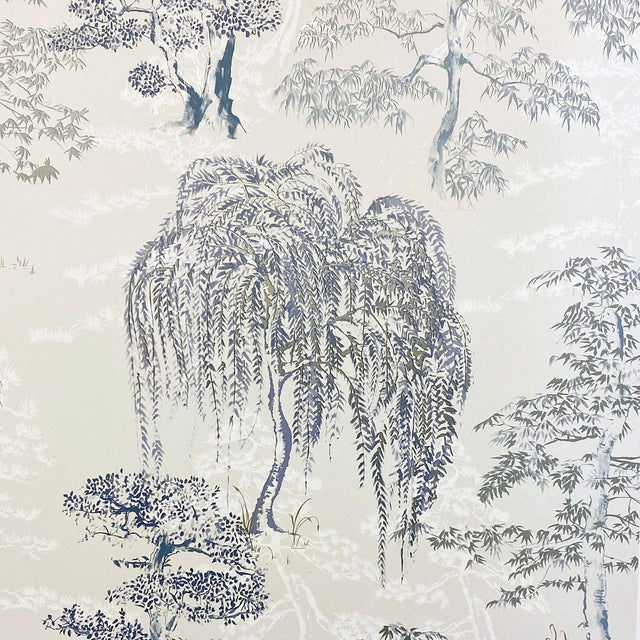 York Midori Grey Trees Wallpaper