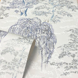 York Midori Grey Trees Wallpaper
