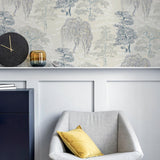 York Midori Grey Trees Wallpaper