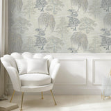 York Midori Grey Trees Wallpaper