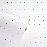 York Terrence White Dotted Grid Wallpaper