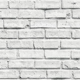 York Abner White Brick Wallpaper