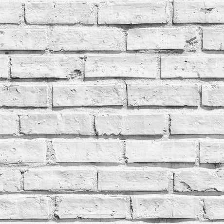 York Abner White Brick Wallpaper