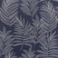 York Theodore Navy Frond Wallpaper