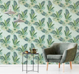 York Miami Mint Palms Wallpaper