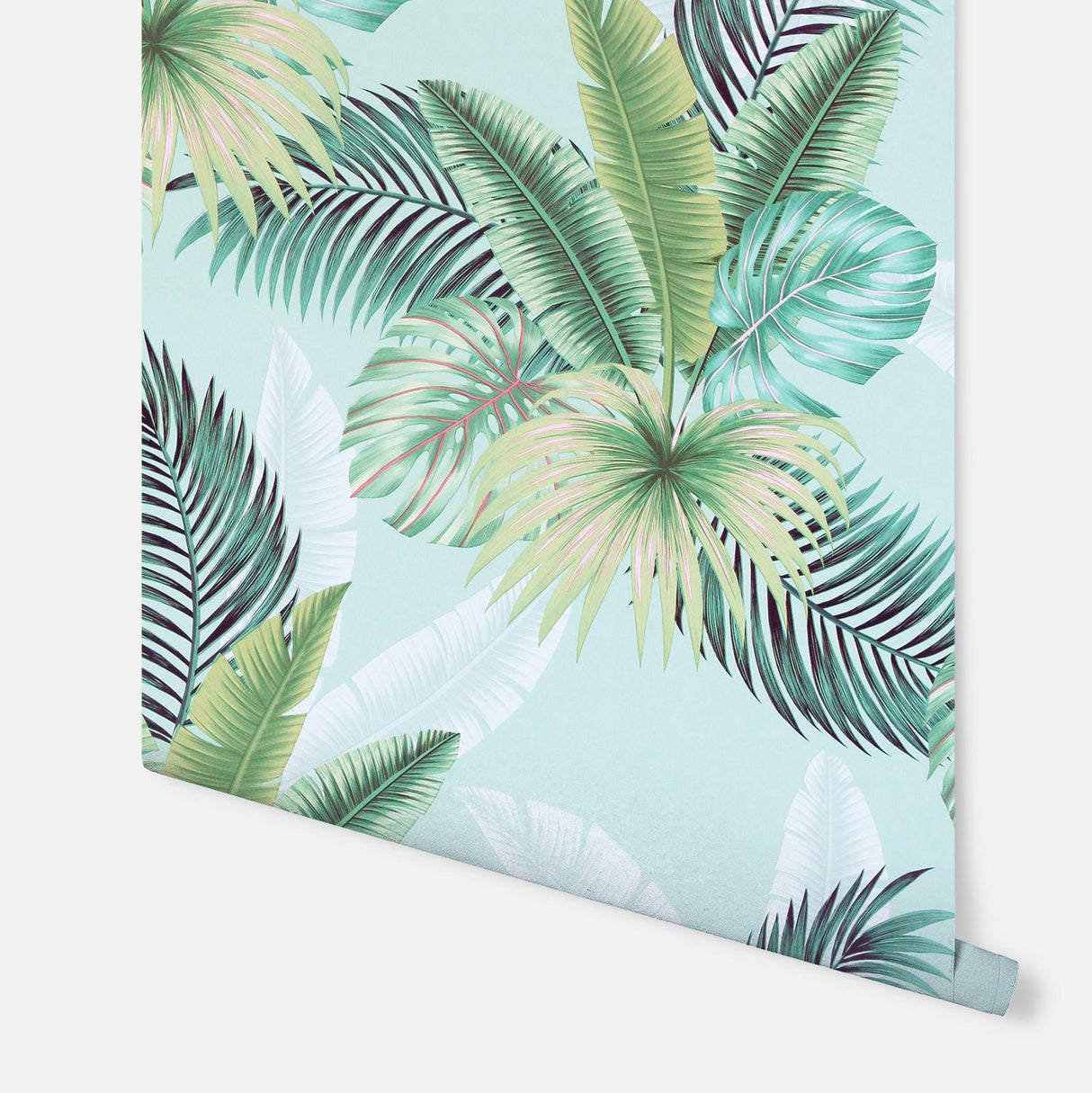 York Miami Mint Palms Wallpaper