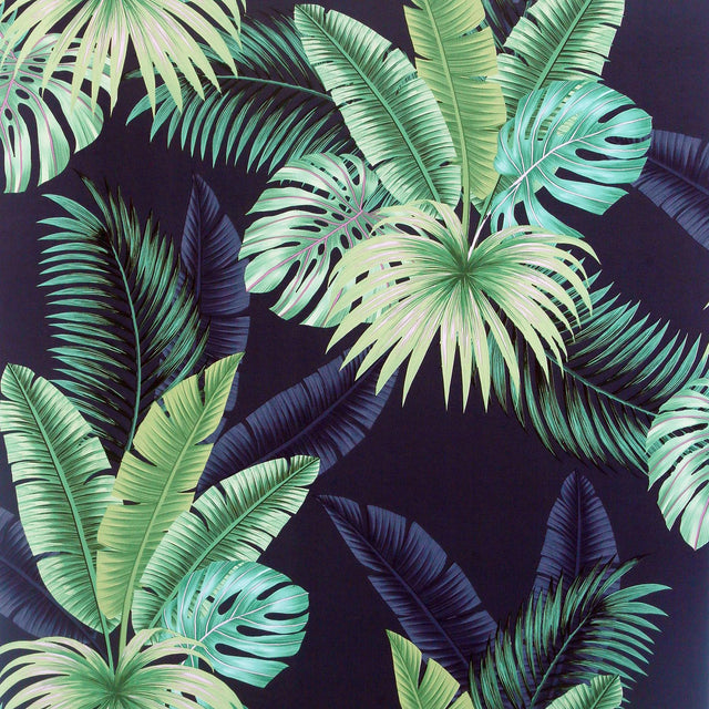 York Miami Navy Palms Wallpaper