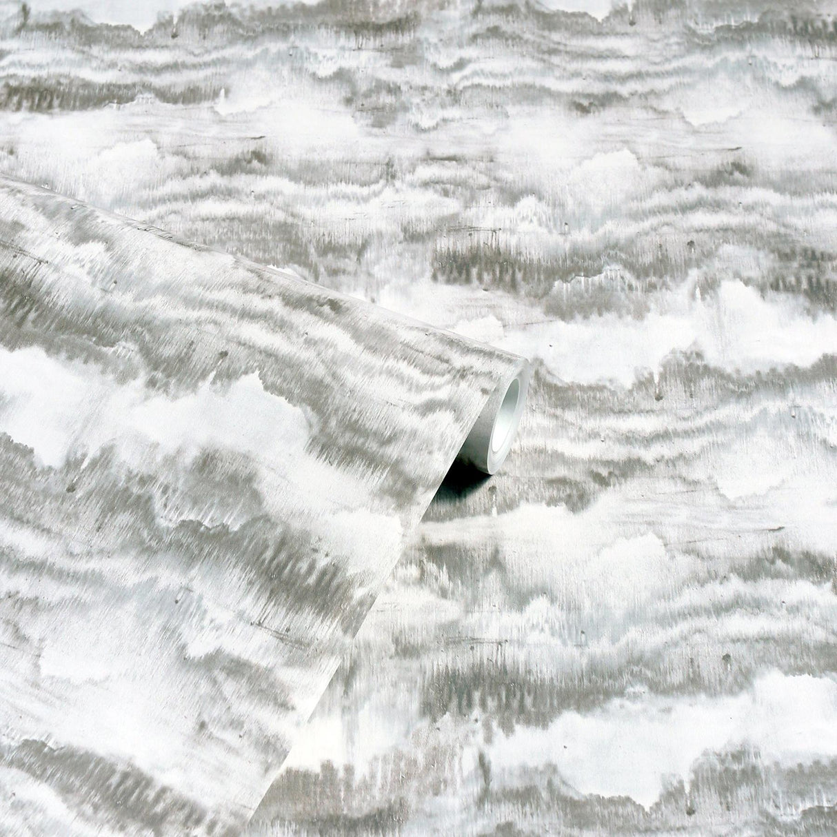 York Irene Grey Painted Canvas Wallpaper