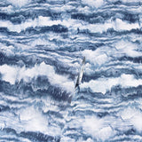 York Irene Navy Painted Canvas Wallpaper