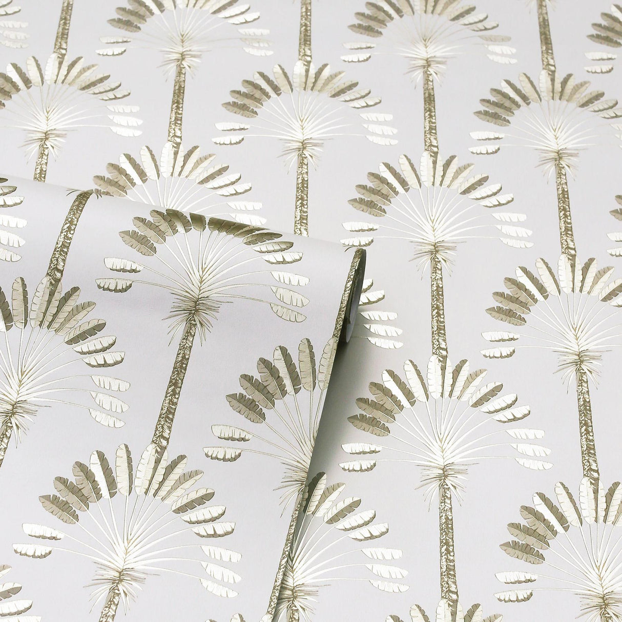 York Sylvia Gold Palm Palace Wallpaper