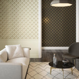 York Sylvia Gold Palm Palace Wallpaper
