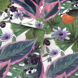 York Etta White Tropical Wallpaper